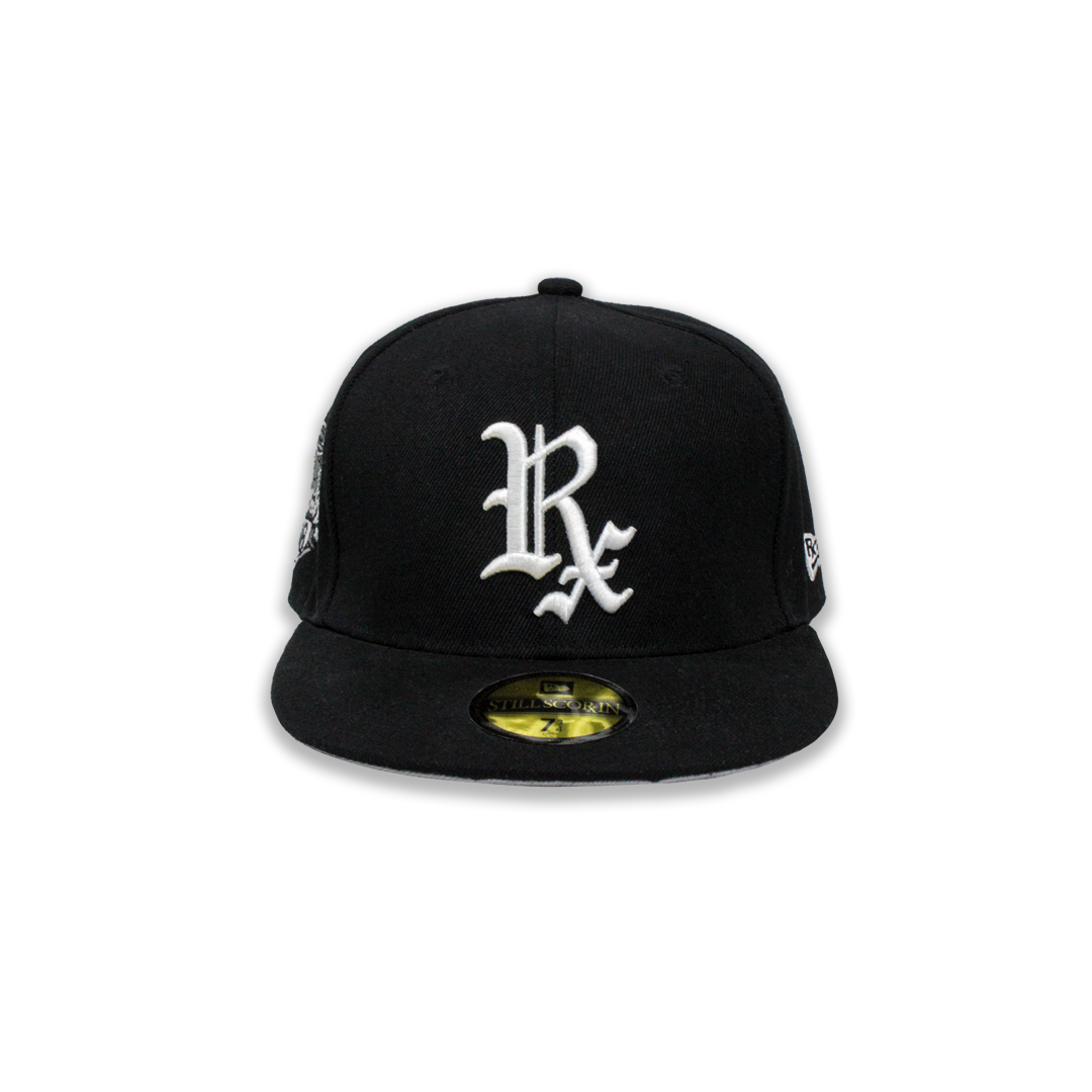 Black Rx Fitted Hat