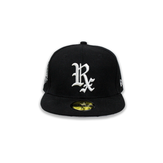 Black Rx Fitted Hat