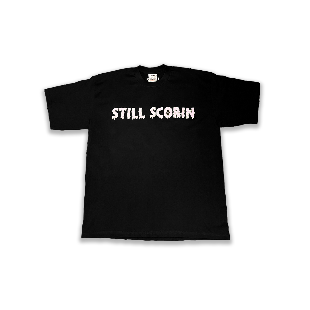 Black Still ScoRxin Reflective Tee