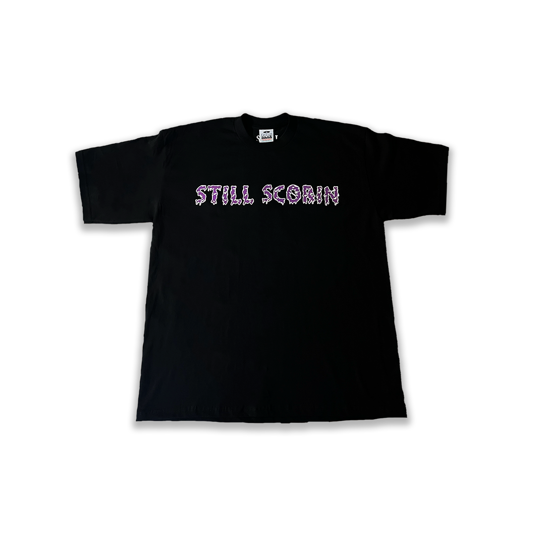 Black Still ScoRxin Reflective Tee