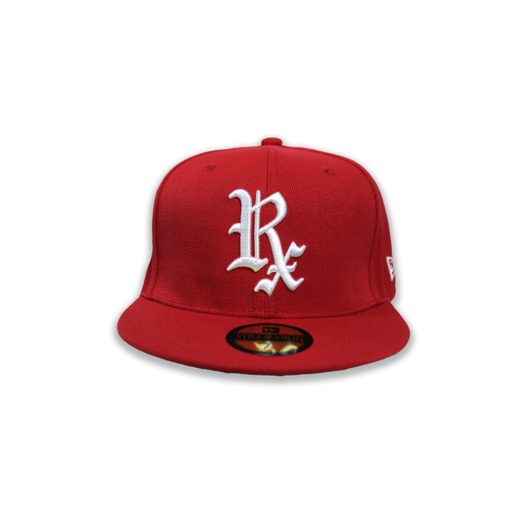 Red Rx Fitted Hat